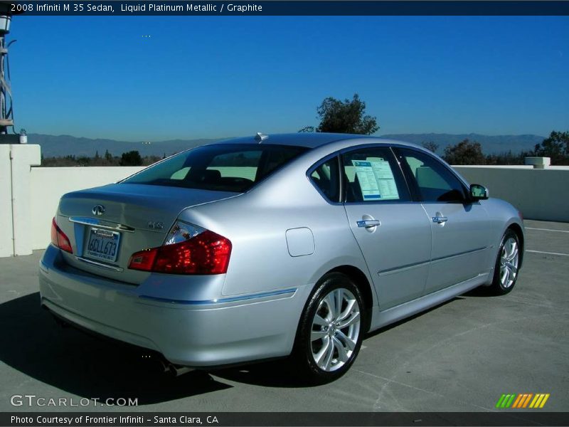 Liquid Platinum Metallic / Graphite 2008 Infiniti M 35 Sedan