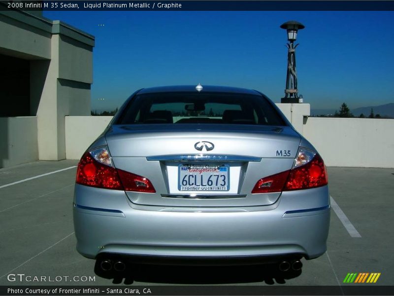 Liquid Platinum Metallic / Graphite 2008 Infiniti M 35 Sedan