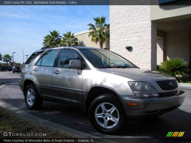 Burnished Gold Metallic / Ivory 2000 Lexus RX 300