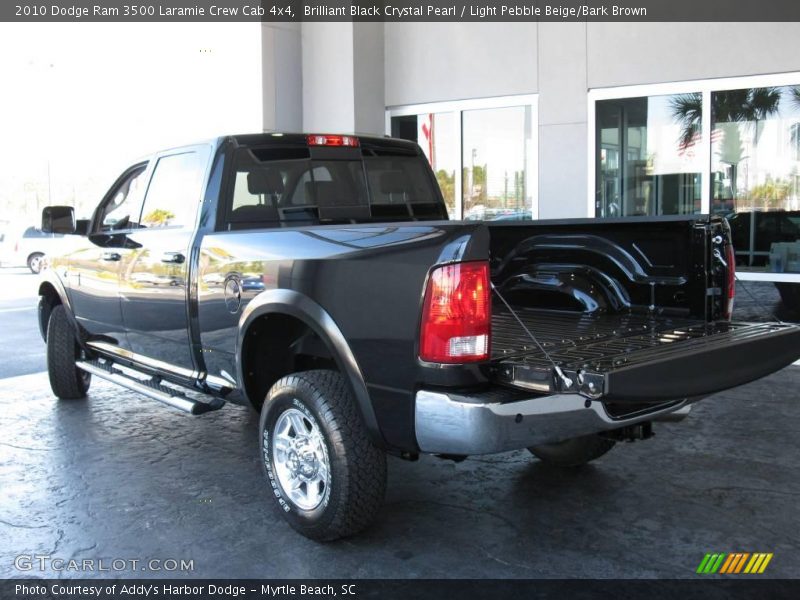 Brilliant Black Crystal Pearl / Light Pebble Beige/Bark Brown 2010 Dodge Ram 3500 Laramie Crew Cab 4x4