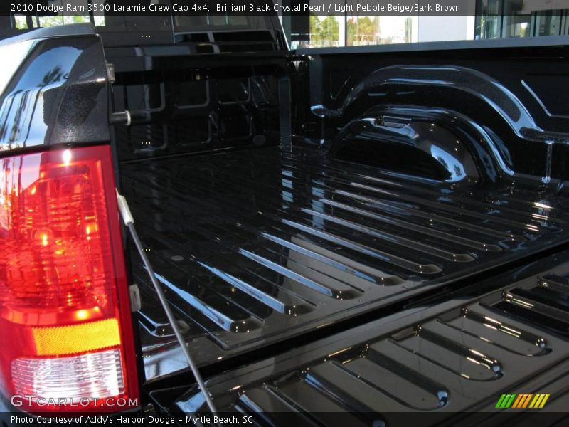 Brilliant Black Crystal Pearl / Light Pebble Beige/Bark Brown 2010 Dodge Ram 3500 Laramie Crew Cab 4x4