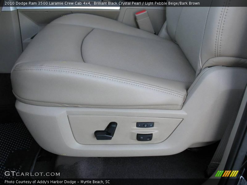 Brilliant Black Crystal Pearl / Light Pebble Beige/Bark Brown 2010 Dodge Ram 3500 Laramie Crew Cab 4x4
