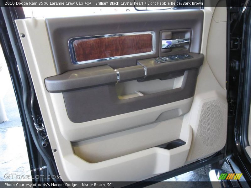 Brilliant Black Crystal Pearl / Light Pebble Beige/Bark Brown 2010 Dodge Ram 3500 Laramie Crew Cab 4x4