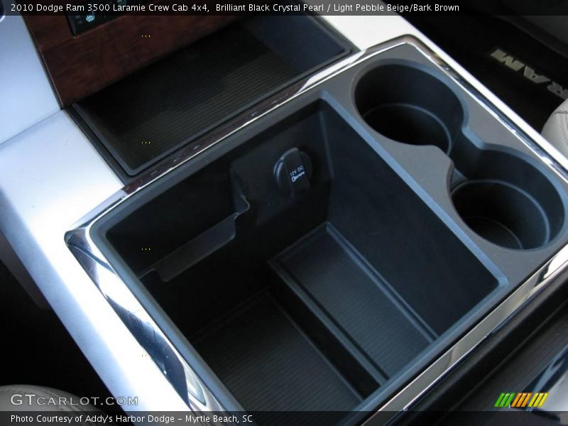 Brilliant Black Crystal Pearl / Light Pebble Beige/Bark Brown 2010 Dodge Ram 3500 Laramie Crew Cab 4x4