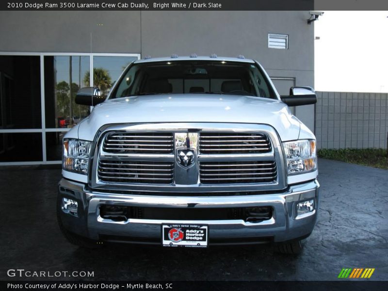 Bright White / Dark Slate 2010 Dodge Ram 3500 Laramie Crew Cab Dually