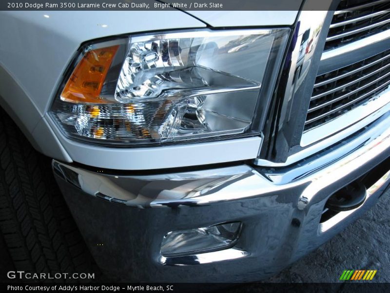 Bright White / Dark Slate 2010 Dodge Ram 3500 Laramie Crew Cab Dually