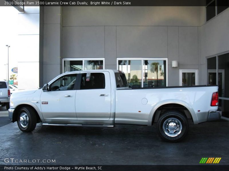 Bright White / Dark Slate 2010 Dodge Ram 3500 Laramie Crew Cab Dually