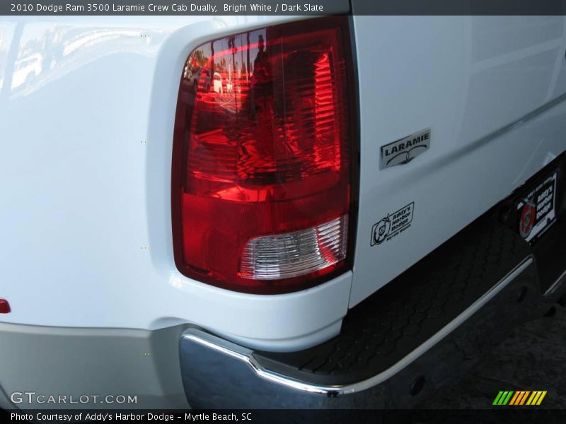 Bright White / Dark Slate 2010 Dodge Ram 3500 Laramie Crew Cab Dually