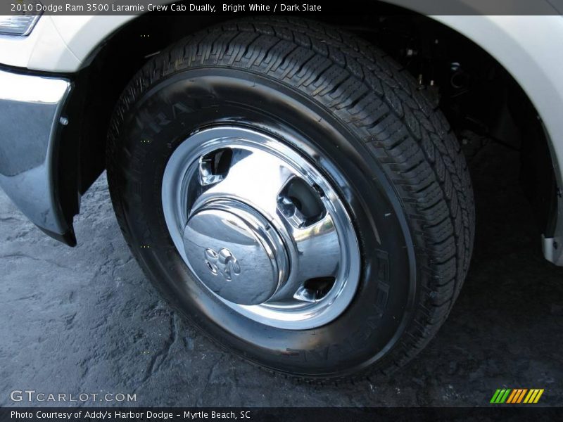Bright White / Dark Slate 2010 Dodge Ram 3500 Laramie Crew Cab Dually