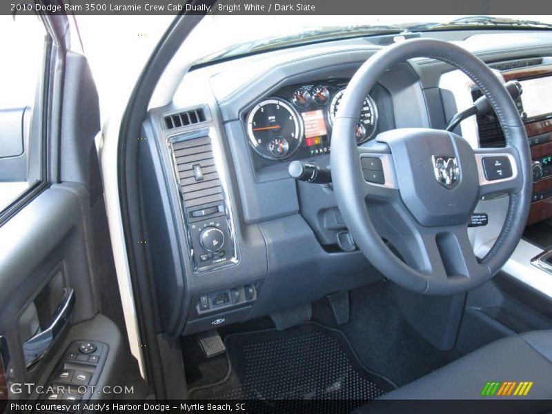 Bright White / Dark Slate 2010 Dodge Ram 3500 Laramie Crew Cab Dually