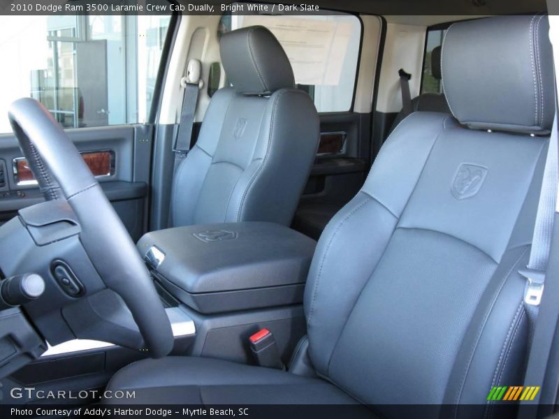 Bright White / Dark Slate 2010 Dodge Ram 3500 Laramie Crew Cab Dually
