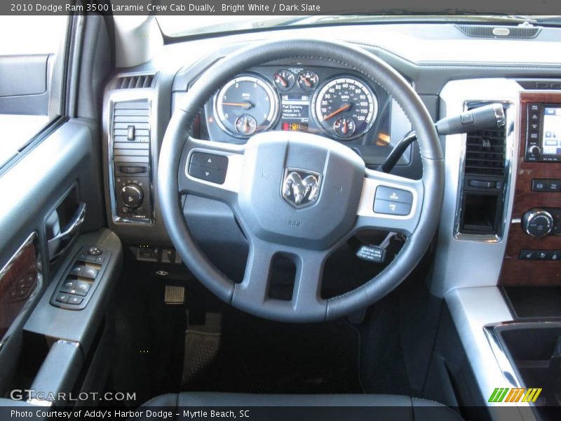 Bright White / Dark Slate 2010 Dodge Ram 3500 Laramie Crew Cab Dually