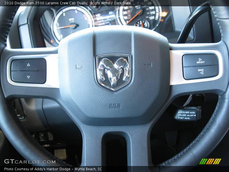 Bright White / Dark Slate 2010 Dodge Ram 3500 Laramie Crew Cab Dually