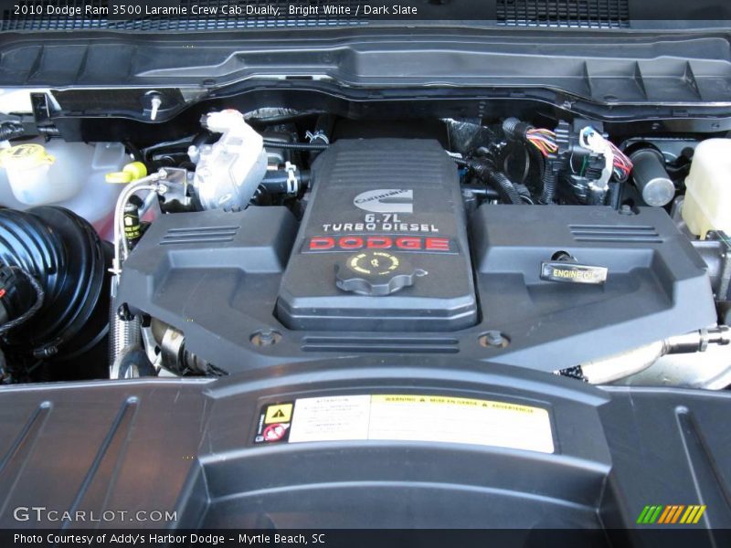 Bright White / Dark Slate 2010 Dodge Ram 3500 Laramie Crew Cab Dually
