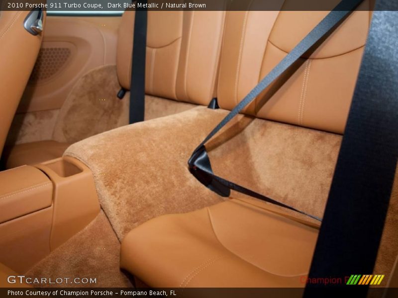 Dark Blue Metallic / Natural Brown 2010 Porsche 911 Turbo Coupe
