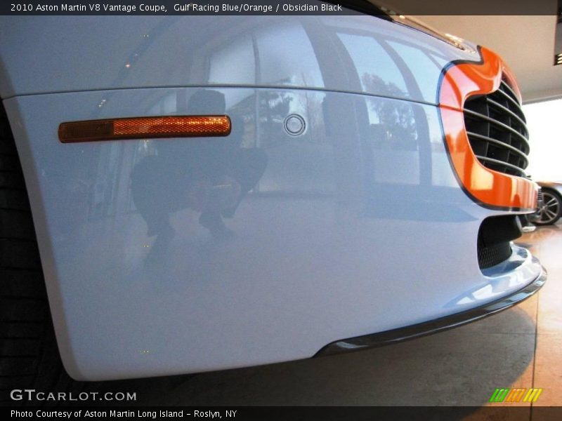 Gulf Racing Blue/Orange / Obsidian Black 2010 Aston Martin V8 Vantage Coupe