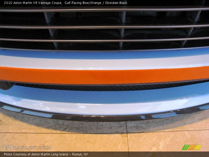 Gulf Racing Blue/Orange / Obsidian Black 2010 Aston Martin V8 Vantage Coupe