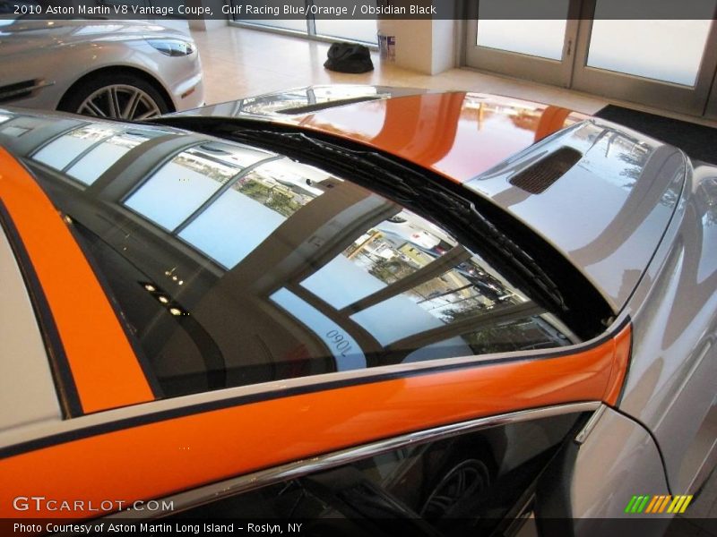 Gulf Racing Blue/Orange / Obsidian Black 2010 Aston Martin V8 Vantage Coupe
