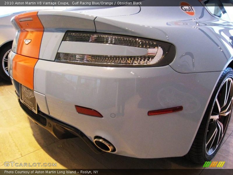 Gulf Racing Blue/Orange / Obsidian Black 2010 Aston Martin V8 Vantage Coupe