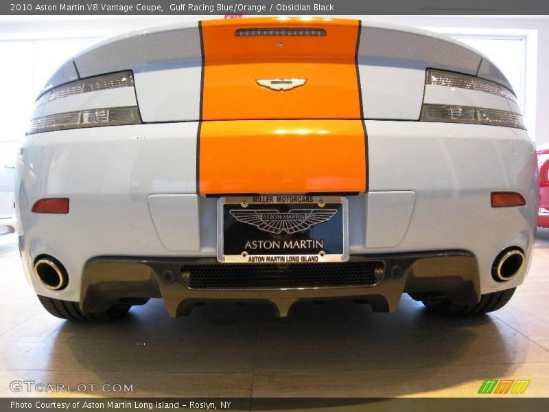Gulf Racing Blue/Orange / Obsidian Black 2010 Aston Martin V8 Vantage Coupe