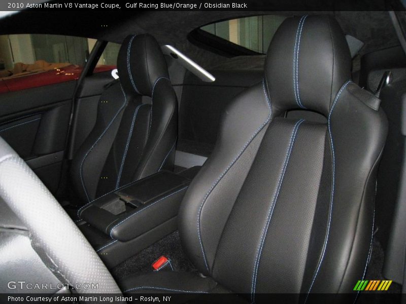 Gulf Racing Blue/Orange / Obsidian Black 2010 Aston Martin V8 Vantage Coupe