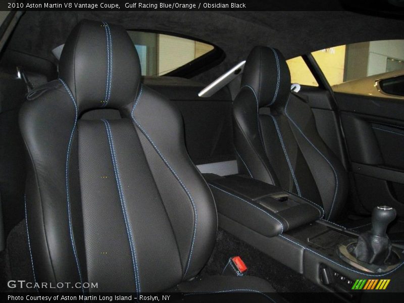 Gulf Racing Blue/Orange / Obsidian Black 2010 Aston Martin V8 Vantage Coupe