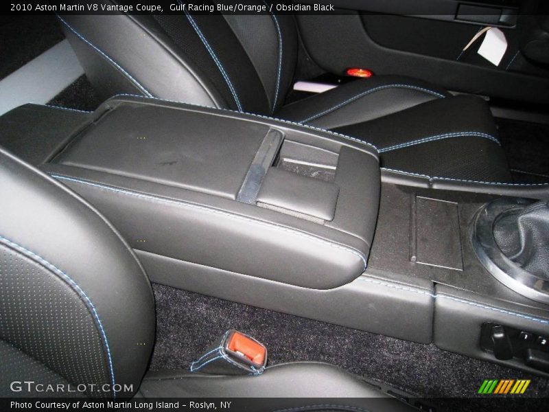 Gulf Racing Blue/Orange / Obsidian Black 2010 Aston Martin V8 Vantage Coupe