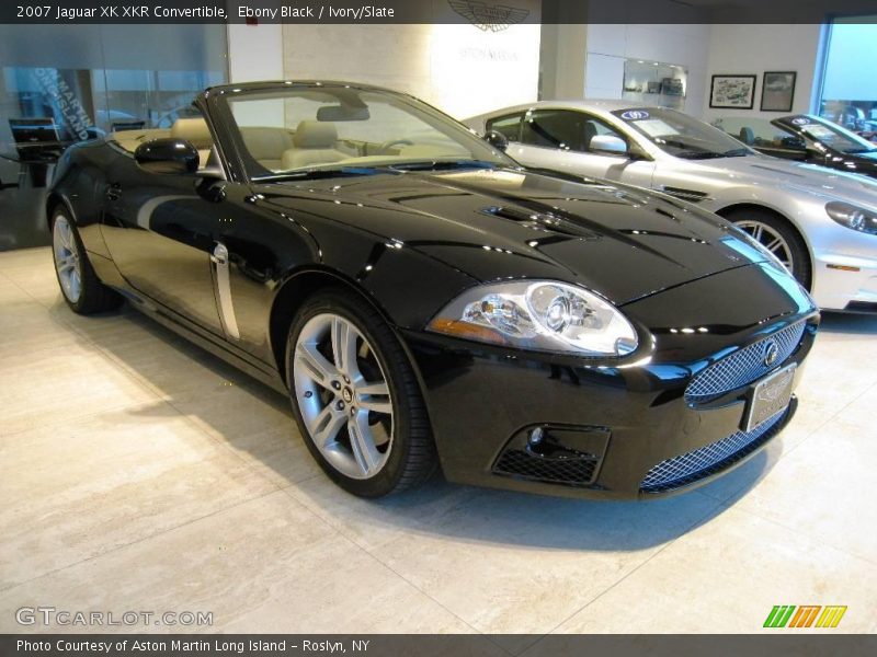 Ebony Black / Ivory/Slate 2007 Jaguar XK XKR Convertible
