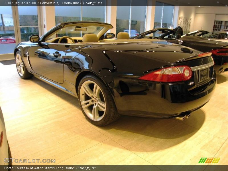 Ebony Black / Ivory/Slate 2007 Jaguar XK XKR Convertible