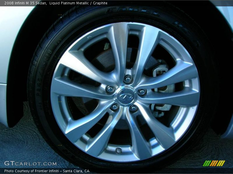 Liquid Platinum Metallic / Graphite 2008 Infiniti M 35 Sedan