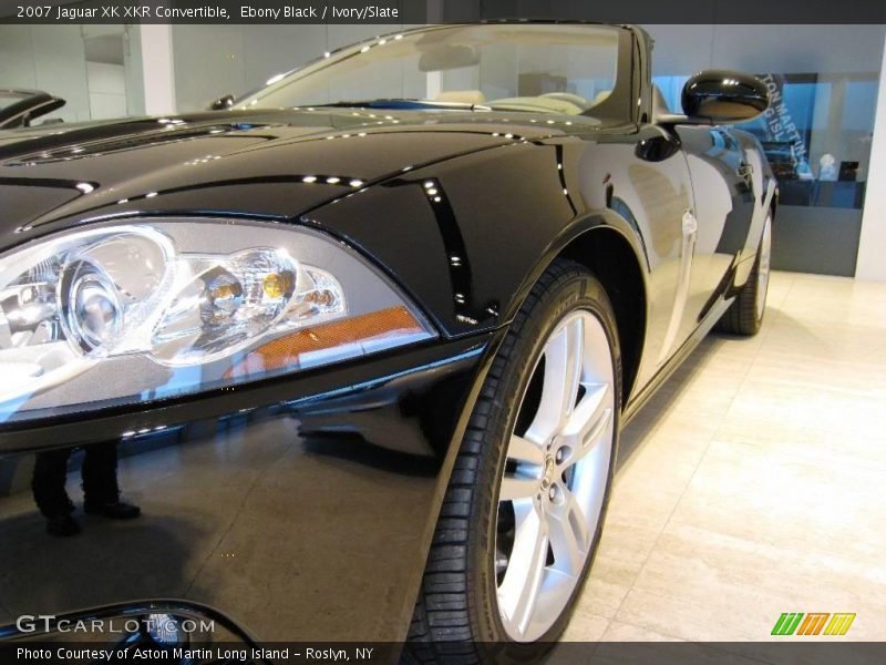 Ebony Black / Ivory/Slate 2007 Jaguar XK XKR Convertible