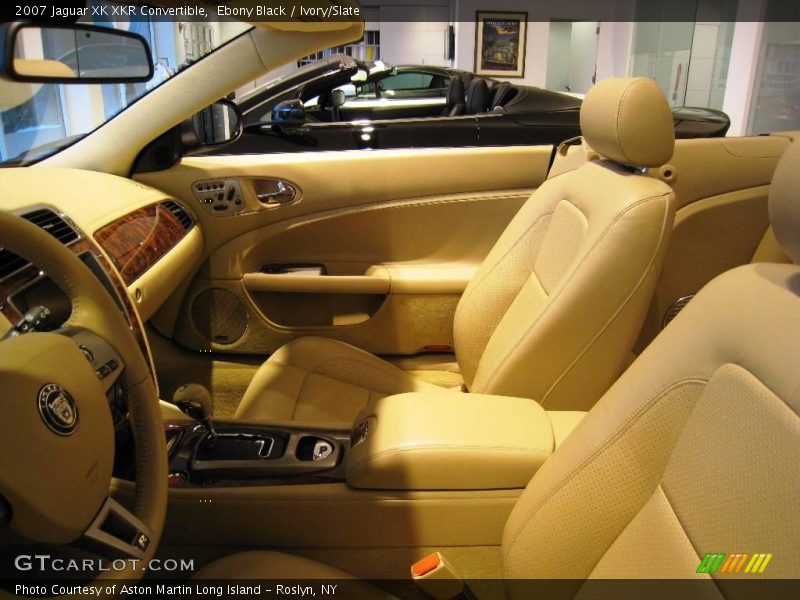Ebony Black / Ivory/Slate 2007 Jaguar XK XKR Convertible