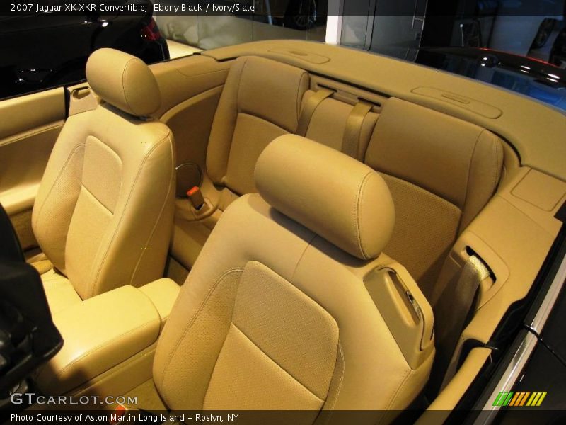 Ebony Black / Ivory/Slate 2007 Jaguar XK XKR Convertible
