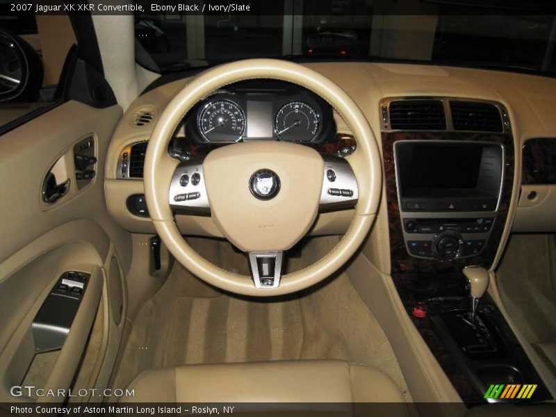 Ebony Black / Ivory/Slate 2007 Jaguar XK XKR Convertible