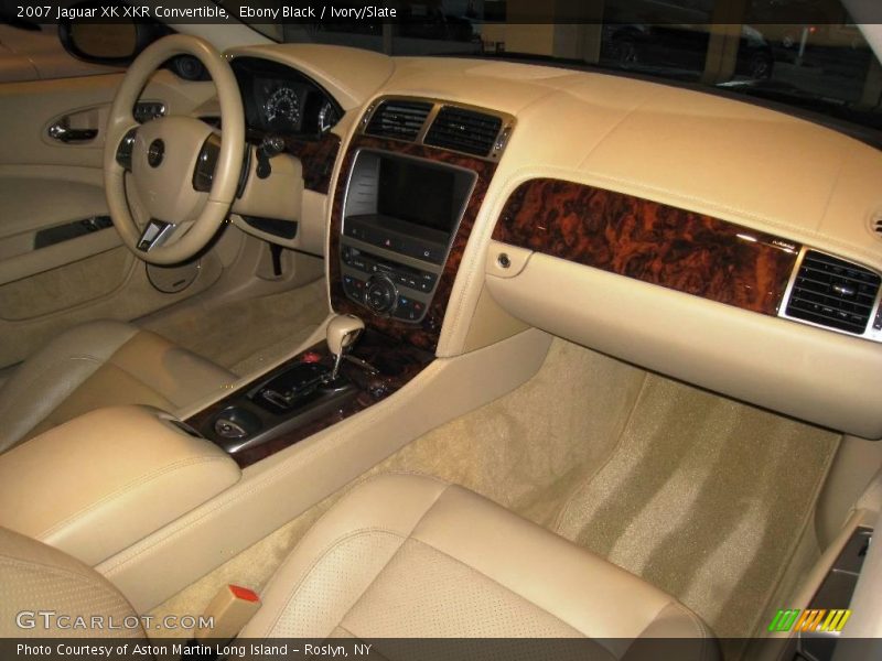 Ebony Black / Ivory/Slate 2007 Jaguar XK XKR Convertible