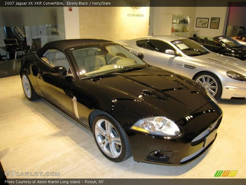 Ebony Black / Ivory/Slate 2007 Jaguar XK XKR Convertible
