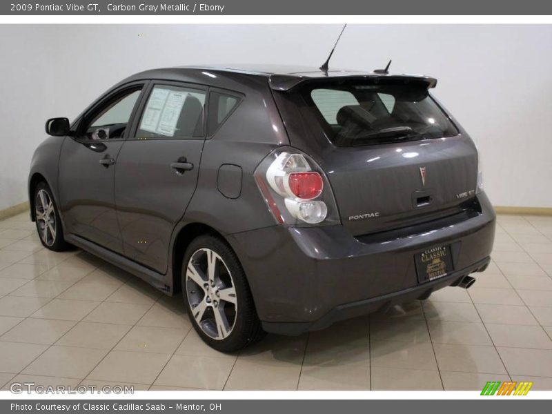 Carbon Gray Metallic / Ebony 2009 Pontiac Vibe GT