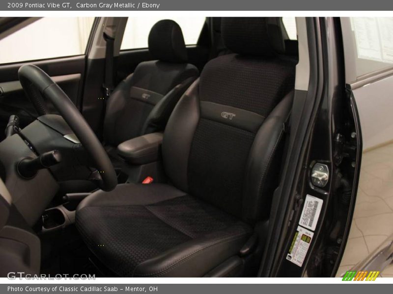 Carbon Gray Metallic / Ebony 2009 Pontiac Vibe GT