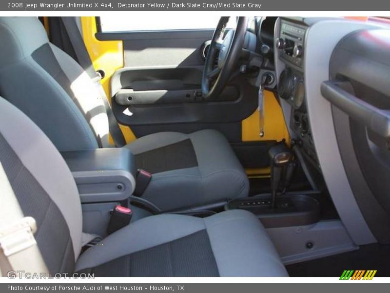 Detonator Yellow / Dark Slate Gray/Med Slate Gray 2008 Jeep Wrangler Unlimited X 4x4