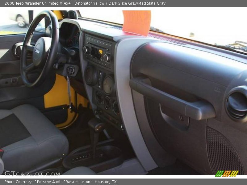 Detonator Yellow / Dark Slate Gray/Med Slate Gray 2008 Jeep Wrangler Unlimited X 4x4