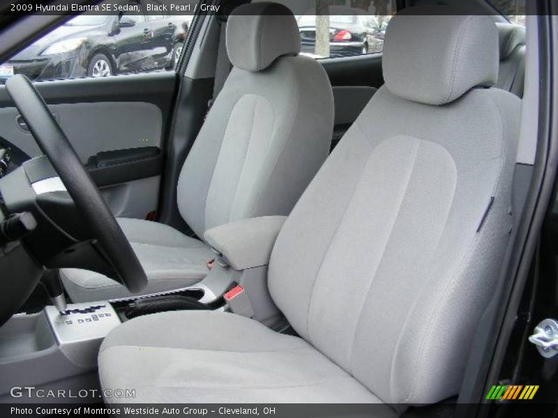Black Pearl / Gray 2009 Hyundai Elantra SE Sedan