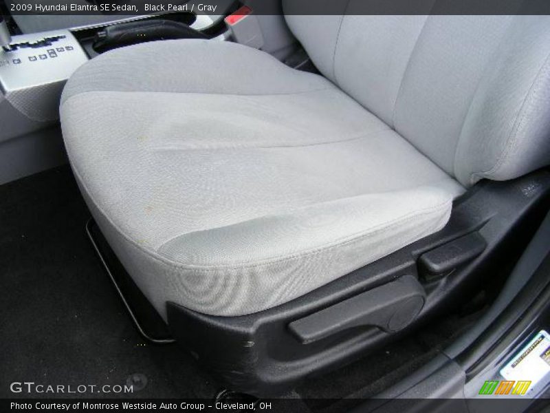 Black Pearl / Gray 2009 Hyundai Elantra SE Sedan