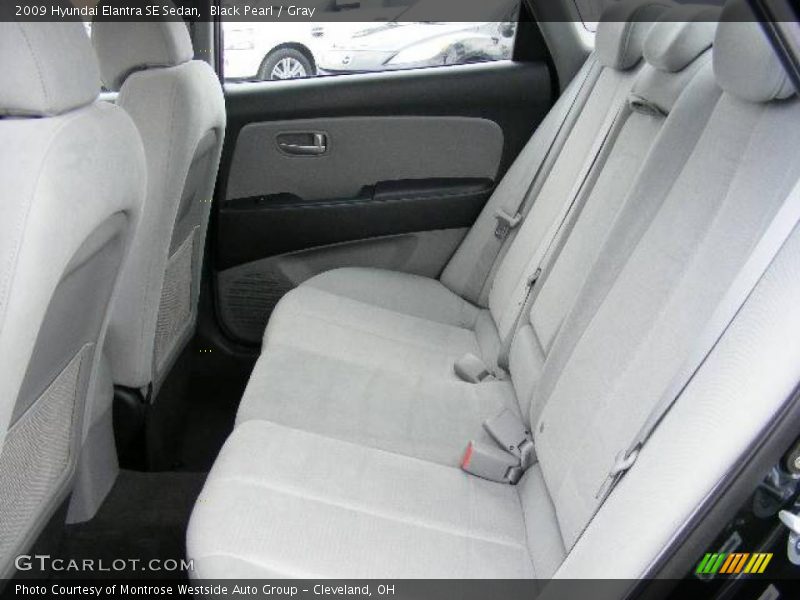 Black Pearl / Gray 2009 Hyundai Elantra SE Sedan