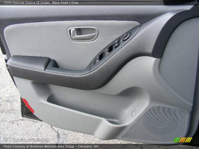 Black Pearl / Gray 2009 Hyundai Elantra SE Sedan