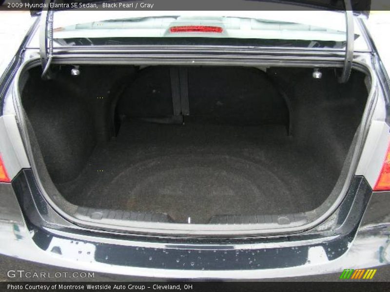 Black Pearl / Gray 2009 Hyundai Elantra SE Sedan