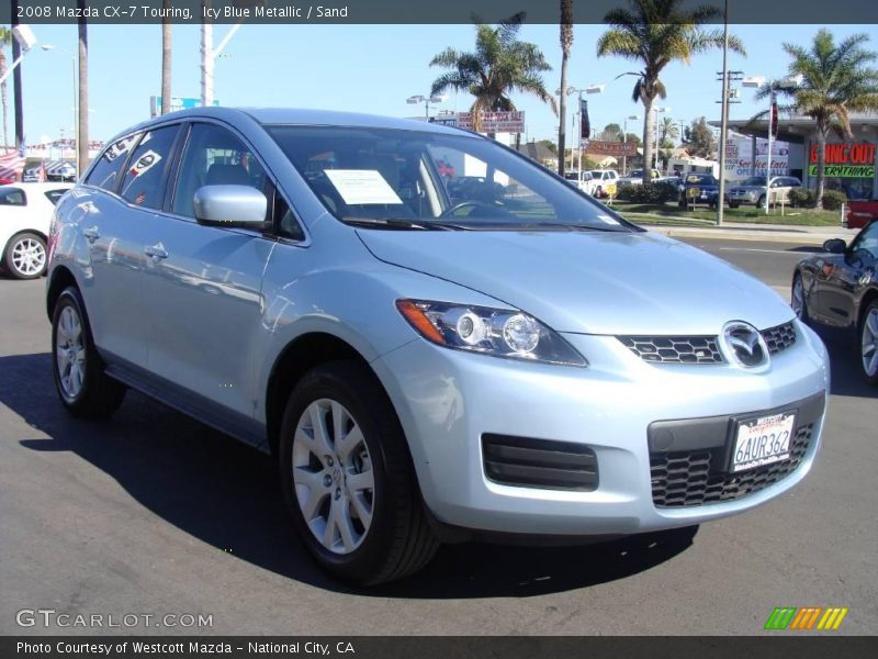 Icy Blue Metallic / Sand 2008 Mazda CX-7 Touring
