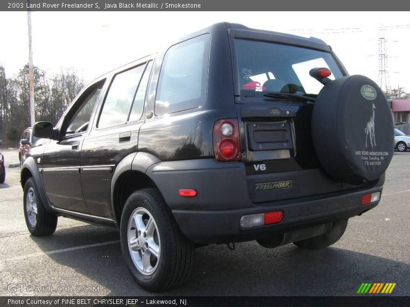 Java Black Metallic / Smokestone 2003 Land Rover Freelander S