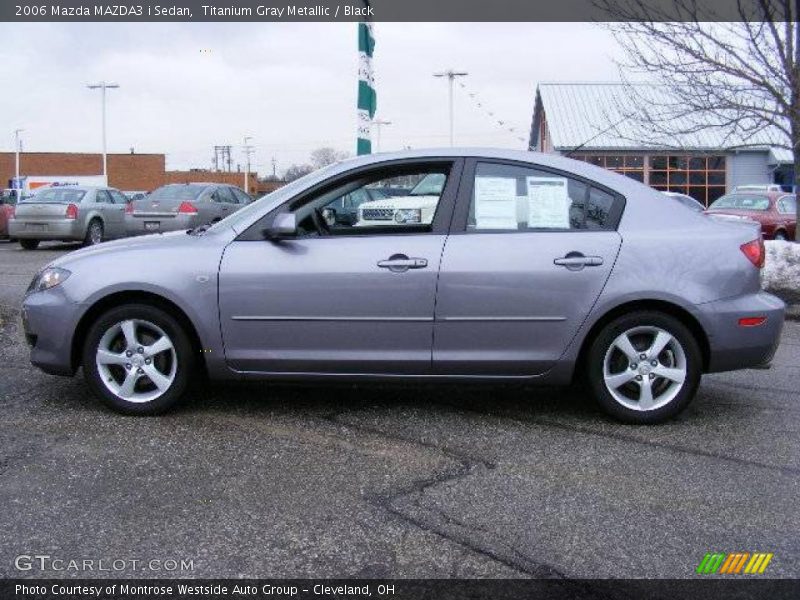 Titanium Gray Metallic / Black 2006 Mazda MAZDA3 i Sedan