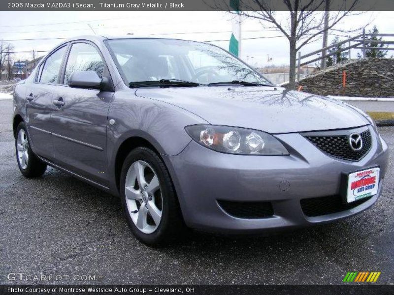 Titanium Gray Metallic / Black 2006 Mazda MAZDA3 i Sedan