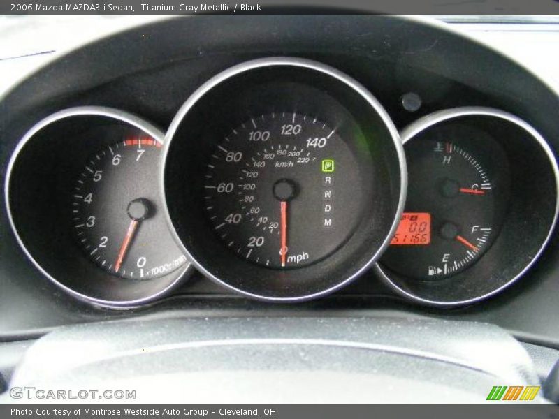 Titanium Gray Metallic / Black 2006 Mazda MAZDA3 i Sedan